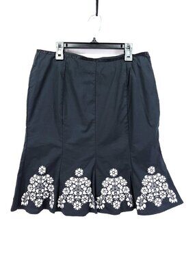 Vintage Live A Little Embroidered Skirt Womens Size 8P Y2k  Mermaid